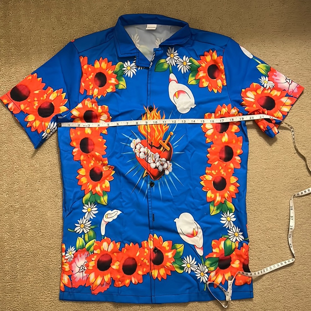 Men’s bleeding heart Romeo shirt.